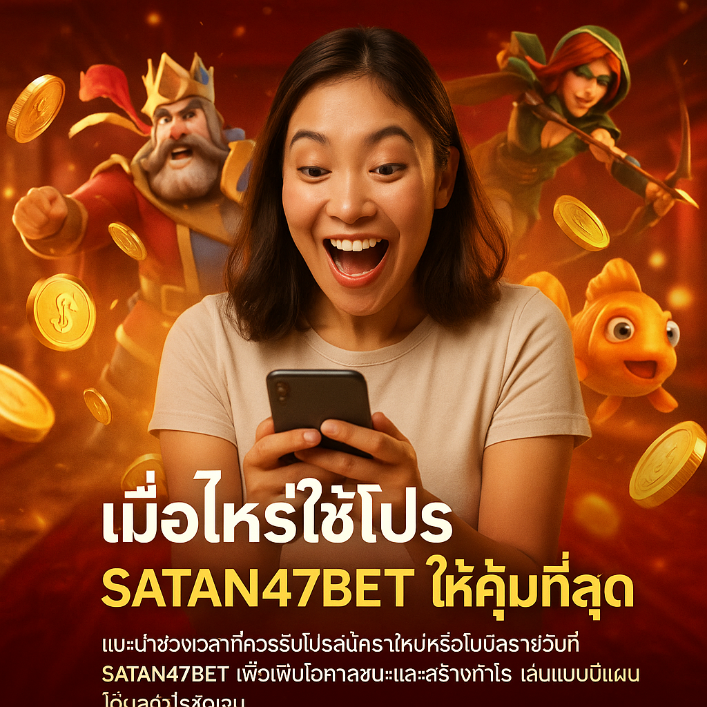 เมื่อไหร่ใช้โปร SATAN47 ให้คุ้มที่สุด